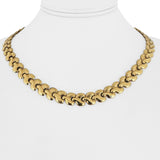 18k Yellow Gold 21.3g Vintage Ladies 9mm Fancy Link Necklace Italy 18"