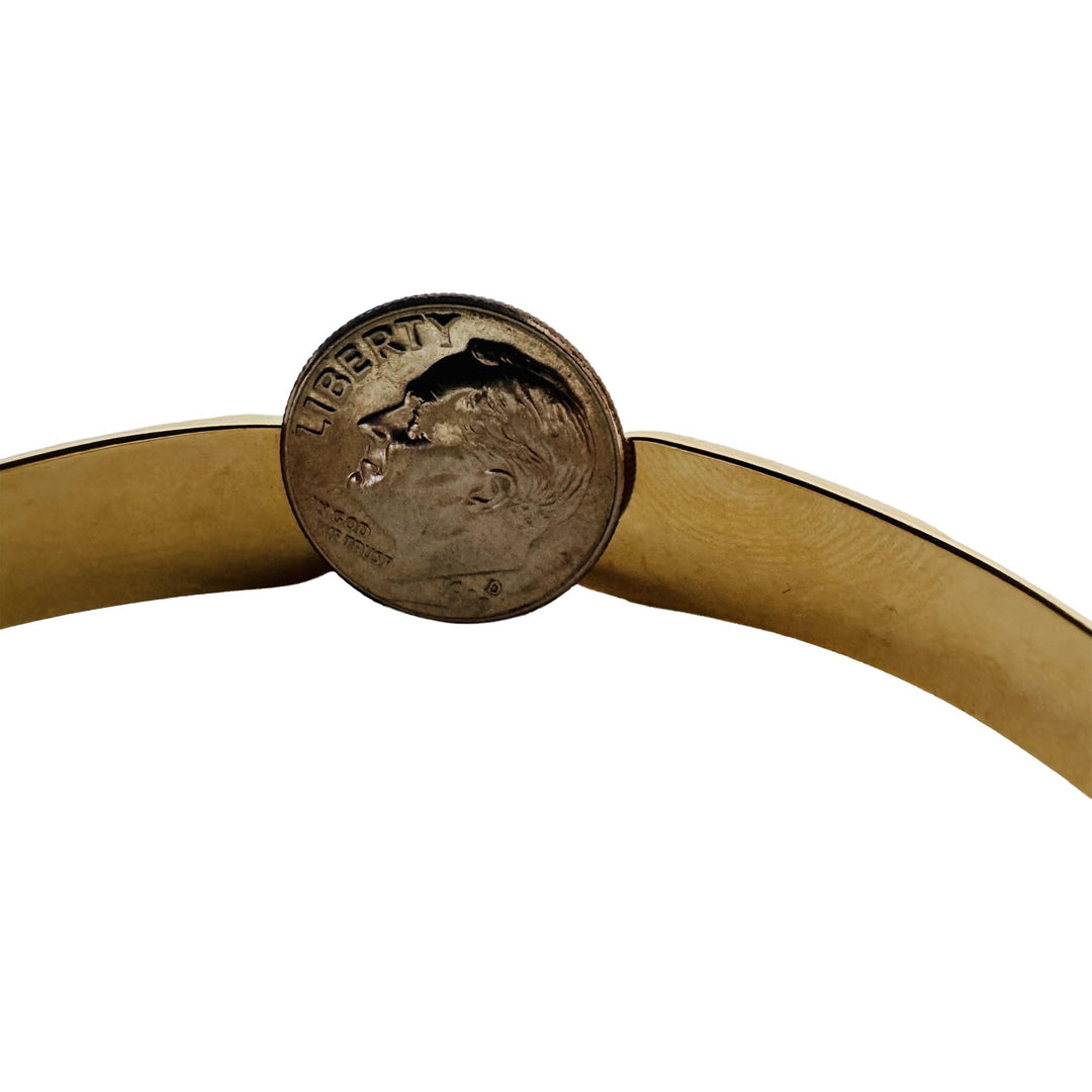 14k Yellow Gold 10.3g Graduated Polished Bangle Bracelet Israel 7"