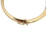 14k Yellow Gold 10.3g Graduated Polished Bangle Bracelet Israel 7"