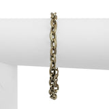 14k Yellow Gold 5.8g Milor Ladies Oval Cable Link Bracelet Italy 7.25"