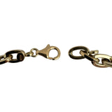 14k Yellow Gold 5.8g Milor Ladies Oval Cable Link Bracelet Italy 7.25"