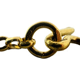 24k Pure Yellow Gold 7.6g Rolo Link Bracelet with Heart Charms 7"