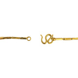 24k Pure Yellow Gold 5.5g Thin Diamond Cut 1.5mm Bar Link Chain Necklace 16"