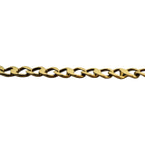 18k Yellow Gold 11.8g Solid Vintage 5mm Fancy Curb Link Bracelet Italy 7.75"