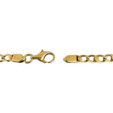 18k Yellow Gold 11.8g Solid Vintage 5mm Fancy Curb Link Bracelet Italy 7.75"