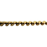 14k Yellow Gold 17g Polished Vintage 7.5mm San Marco Link Bracelet Italy 8"