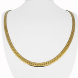 14k Yellow Gold 31g Solid Heavy Thick 5mm Herringbone Link Necklace Italy 24"
