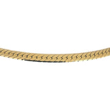14k Yellow Gold 31g Solid Heavy Thick 5mm Herringbone Link Necklace Italy 24"