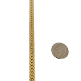 14k Yellow Gold 31g Solid Heavy Thick 5mm Herringbone Link Necklace Italy 24"