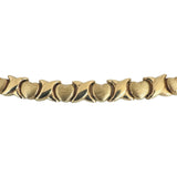 14k Yellow Gold 13g Ladies Hugs and Kisses XO Link Necklace Italy 16"
