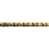 14k Yellow Gold 13g Ladies Hugs and Kisses XO Link Necklace Italy 16"