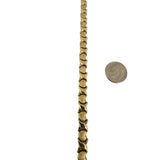 14k Yellow Gold 13g Ladies Hugs and Kisses XO Link Necklace Italy 16"