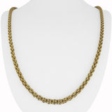 14k Yellow Gold 24.5g Long 5mm Fancy Circle Link Chain Necklace 31"