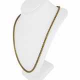 14k Yellow Gold 24.5g Long 5mm Fancy Circle Link Chain Necklace 31"