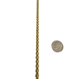 14k Yellow Gold 24.5g Long 5mm Fancy Circle Link Chain Necklace 31"