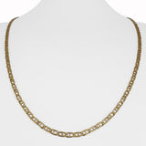 14k Yellow Gold 10.7g Solid Men's 3mm Mariner Link Chain Necklace Italy 23"