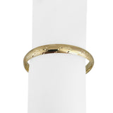 14k Yellow Gold 10g Diamond Cut Striped 8mm Bangle Bracelet 7.25"