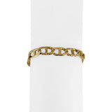 14k Yellow Gold 16.6g Semi Solid Men's 7.5mm Mariner Link Bracelet Italy 8.25"