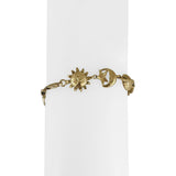 14k Yellow Gold 8.5g Sun Moon Earth Stars Charm Bracelet 7.25"
