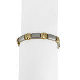 14k Yellow and White Gold 10.5g Fancy Link Bracelet Turkey 7"