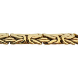 14k Yellow Gold 15.2g Thick Ladies 8mm Byzantine Link Bracelet 7.25"