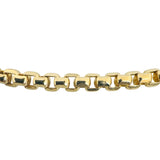 14k Yellow Gold 13.6g Semi Solid 3.5mm Box Link Chain Necklace Turkey 22"