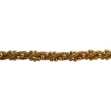14k Yellow Gold 7.8g Vintage 4mm Beaded Rope Twist Bracelet Italy 7.25"