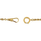 14k Yellow Gold 16.6g Solid Vintage 3mm Rope Chain Necklace 17"