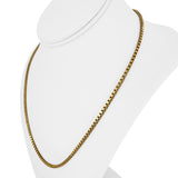 14k Yellow Gold 19.7g Solid Vintage 2.5mm Box Link Chain Necklace 20"