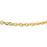 14k Yellow Gold 18.8g Solid 4mm Cable Biker Link Chain Necklace 20"