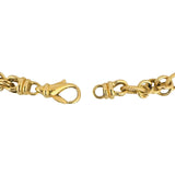 18k Yellow Gold 12g Vintage UnoAErre 7.5mm Fancy Circle Link Bracelet Italy 7.5"