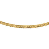 18k Yellow Gold 15g Solid Flat 4mm Fancy Link Chain Necklace Italy 20"