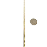 18k Yellow Gold 29.5g Solid 2.5mm Squared Franco Link Chain Necklace Italy 26"