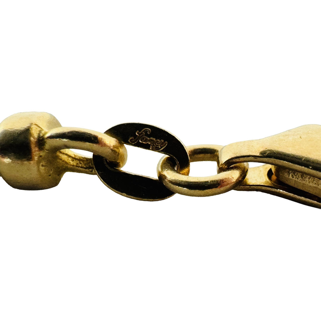 18k Yellow Gold 29.5g Solid 2.5mm Squared Franco Link Chain Necklace Italy 26"