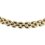 14k Yellow Gold 36.6g Heavy Ladies 8.5mm Panther Link Necklace Italy 17"