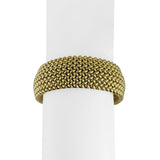 14k Yellow Gold 42.2g UnoAErre Thick Wide 20mm Mesh Link Bracelet Italy 7.5"