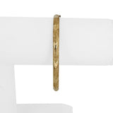 14k Yellow Gold 4.8g Hollow Light 4.5mm Bangle Bracelet 7"