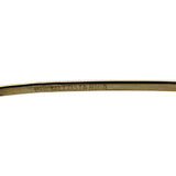 14k Yellow Gold 4.8g Hollow Light 4.5mm Bangle Bracelet 7"