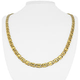18k Yellow Gold 56g Solid Vintage 5.5mm Fancy Curb Link Chain Necklace Italy 24"