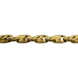 18k Yellow Gold 56g Solid Vintage 5.5mm Fancy Curb Link Chain Necklace Italy 24"