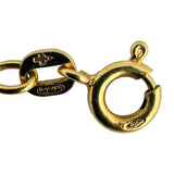 18k Yellow Gold 6.9g Solid Thin 3mm Flat Circle Link Chain Necklace Italy 20"