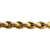18k Yellow Gold 31.3g Vintage Thick 8.5mm Ladies Fancy Link Bracelet 8"