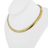 18k Yellow Gold 42.2g Solid Heavy 6mm Omega Link Necklace Italy 16"