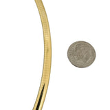 18k Yellow Gold 42.2g Solid Heavy 6mm Omega Link Necklace Italy 16"