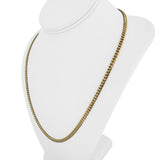 18k Yellow Gold 32.4g Solid Heavy 4mm Cuban Link Chain Necklace 22"