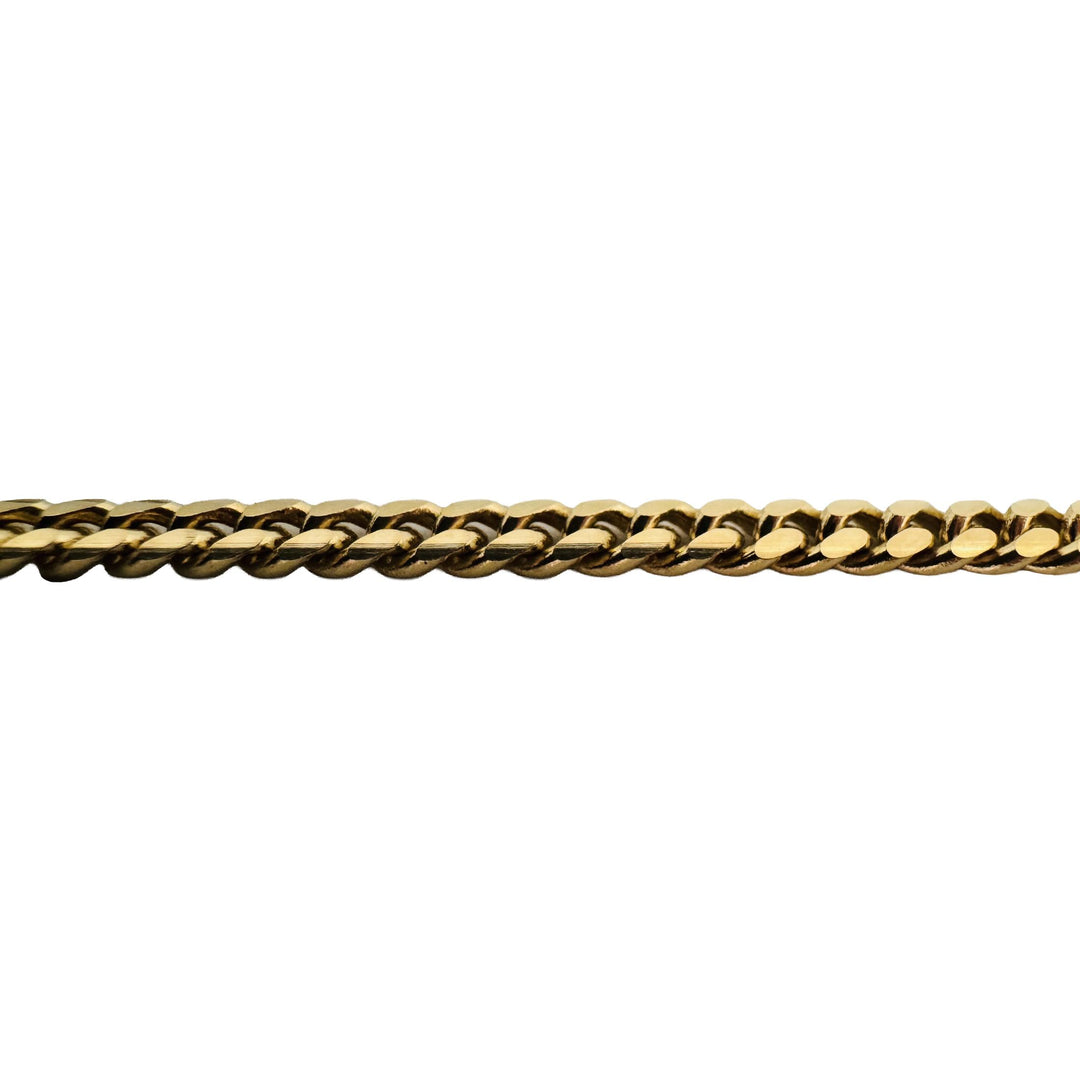 18k Yellow Gold 32.4g Solid Heavy 4mm Cuban Link Chain Necklace 22"