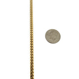 18k Yellow Gold 32.4g Solid Heavy 4mm Cuban Link Chain Necklace 22"