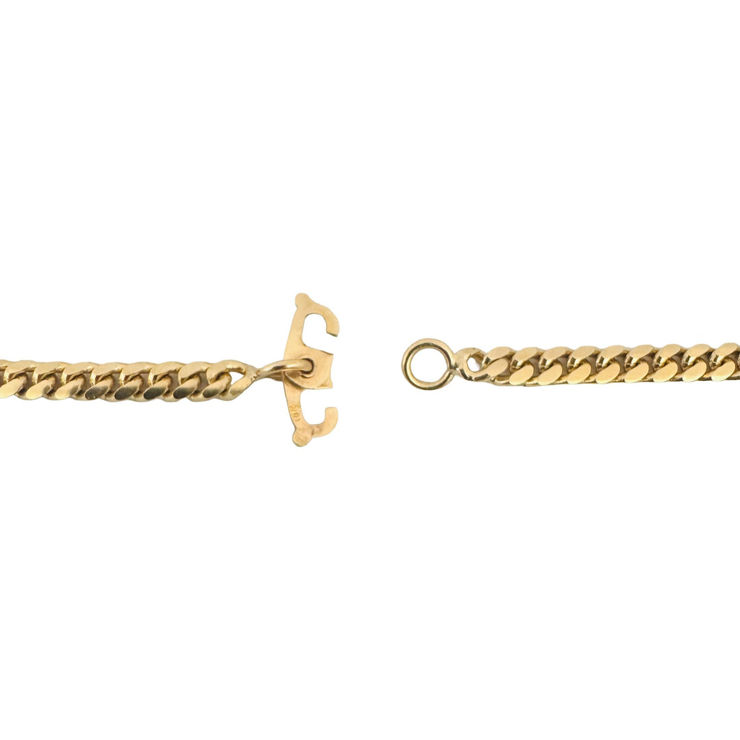 18k Yellow Gold 32.4g Solid Heavy 4mm Cuban Link Chain Necklace 22"