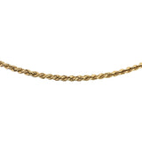 18k Yellow Gold 12.3g Solid Vintage 2.5mm Rope Chain Necklace 18"