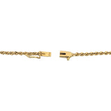 18k Yellow Gold 12.3g Solid Vintage 2.5mm Rope Chain Necklace 18"